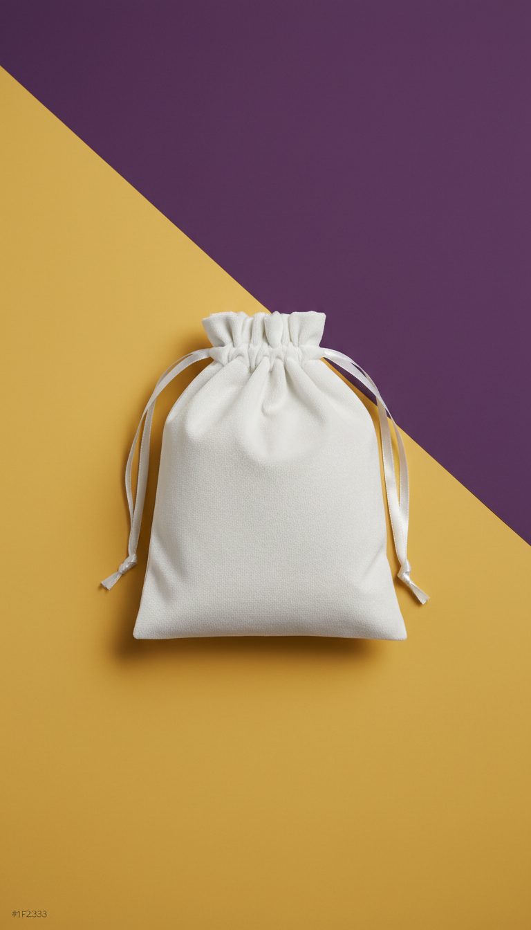 Cloud White Velvet Bag